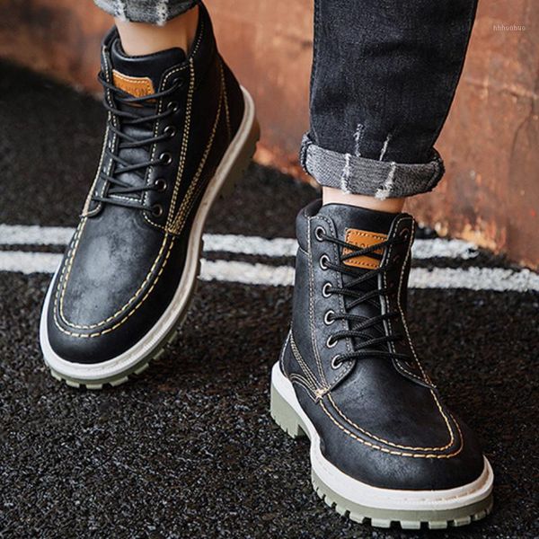 boots 2021 autumn winter men sneakers ankle high shoes retro leather casual male y4-651, Black
boots 2021 autumn winter men sneakers ankle high shoes retro leather casual male y4-651, Black