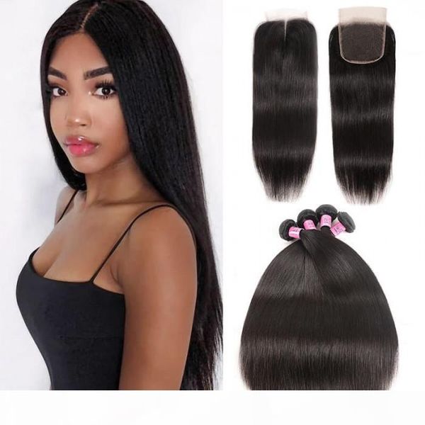 4pcs brazilian straight virgin hair with lace closure human hair full lace human hair black women, Black;brown
4pcs brazilian straight virgin hair with lace closure human hair full lace human hair black women, Black;brown