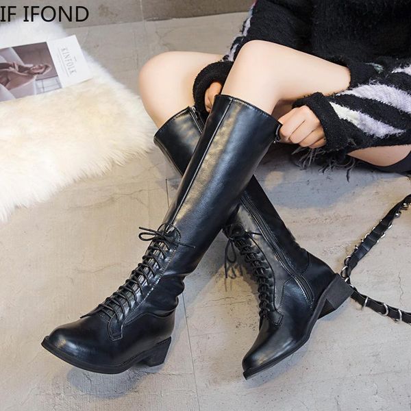 boots if ifond women leather platform winter shoes casual motorcycle knee-high boot size 35-42, Black
boots if ifond women leather platform winter shoes casual motorcycle knee-high boot size 35-42, Black