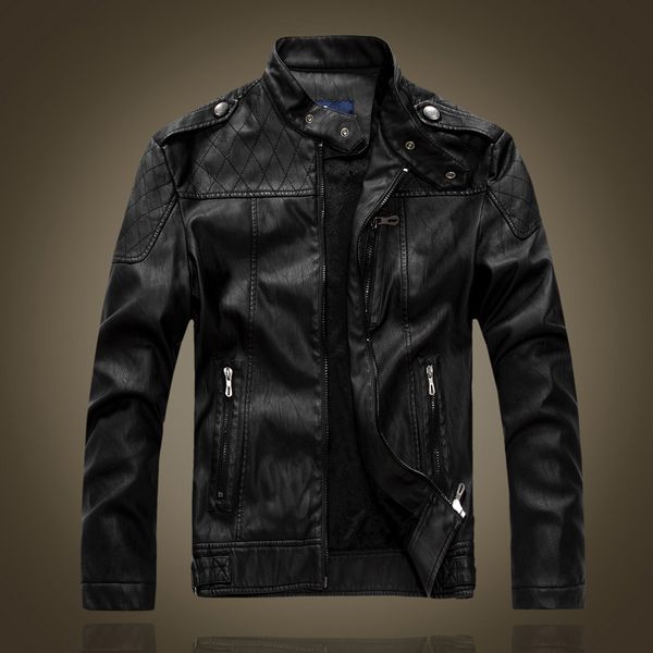 style autumn winter leather jacket cowhide coat men fashion warm biker kg-694, Black
style autumn winter leather jacket cowhide coat men fashion warm biker kg-694, Black