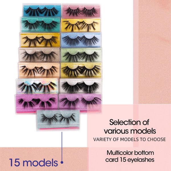 25mm mink fake eyelashes with box 2021 new arrvial 15 style wholesale makeup natural long thick false eyelashes
25mm mink fake eyelashes with box 2021 new arrvial 15 style wholesale makeup natural long thick false eyelashes