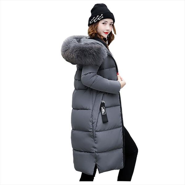 hooded fur collar winter down coat jacket long warm women casaco feminino abrigos mujer invierno padded parkas outwear coats, Black
hooded fur collar winter down coat jacket long warm women casaco feminino abrigos mujer invierno padded parkas outwear coats, Black