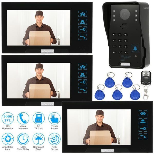 video door phones kkmoon 7" phone recording hd 1000tvl ir night doorbell camera and 3 hands monitor touch button intercom doorbell
video door phones kkmoon 7" phone recording hd 1000tvl ir night doorbell camera and 3 hands monitor touch button intercom doorbell