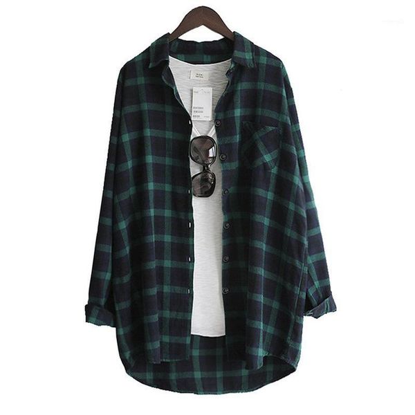 cotton women clothing blouse shirt plaid 2020 loose casual plaid long sleeve large size womens blouses harajuku red/green1, White
cotton women clothing blouse shirt plaid 2020 loose casual plaid long sleeve large size womens blouses harajuku red/green1, White
