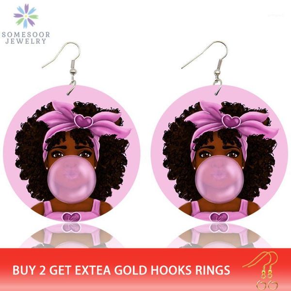 dangle & chandelier somesoor lovely pink afro girl bubble gum wooden drop earrings african black natural hair hiphop jewelry for women gifts, Silver
dangle & chandelier somesoor lovely pink afro girl bubble gum wooden drop earrings african black natural hair hiphop jewelry for women gifts, Silver