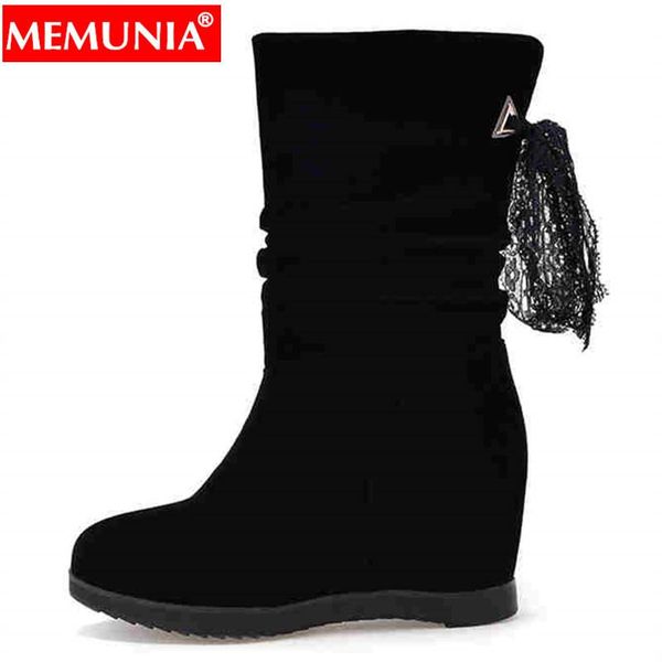 memunia 2020 new women boots lace round toe casual shoes mid calf boots ladies black dolid color fashion autumn
memunia 2020 new women boots lace round toe casual shoes mid calf boots ladies black dolid color fashion autumn