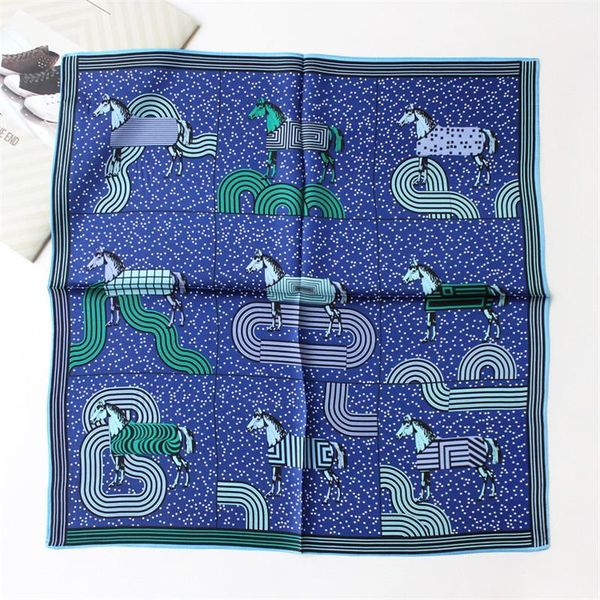 scarves pobing 100% pure silk scarf women horse geometric print square wraps foulard head neckerchief hijab bandana 53x53cm, Blue;gray
scarves pobing 100% pure silk scarf women horse geometric print square wraps foulard head neckerchief hijab bandana 53x53cm, Blue;gray