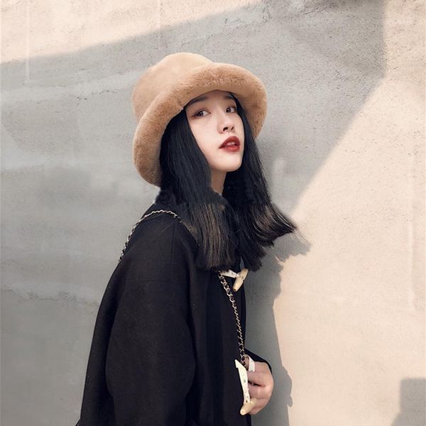 mingjiebihuo autumn and winter england curling soft plush basin hat female thick warm casual solid color retro bowler fedoras1, Blue;gray
mingjiebihuo autumn and winter england curling soft plush basin hat female thick warm casual solid color retro bowler fedoras1, Blue;gray