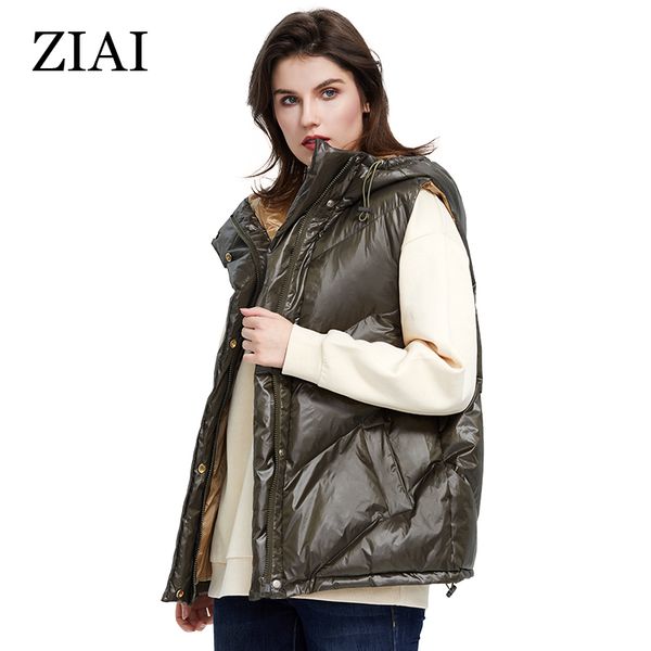 ziai 2020 women jacket spring short vest dark army green warm plus size hooded autumn coat ladies casual zr-7218 1023, Black;white
ziai 2020 women jacket spring short vest dark army green warm plus size hooded autumn coat ladies casual zr-7218 1023, Black;white