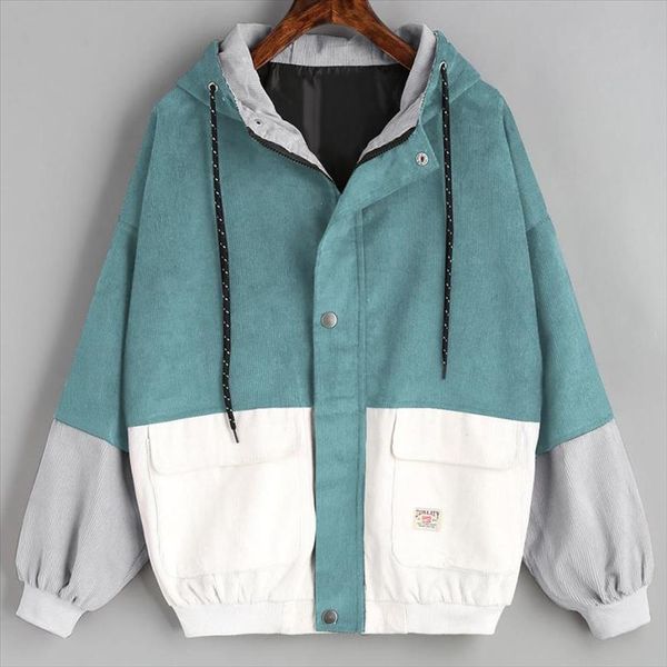 outerwear amp; coats jackets long sleeve corduroy patchwork oversize zipper jacket windbreaker coats and jackets women 2021jul25, Black;brown
outerwear amp; coats jackets long sleeve corduroy patchwork oversize zipper jacket windbreaker coats and jackets women 2021jul25, Black;brown