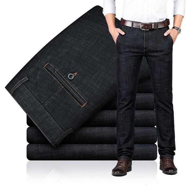 men's jeans fashion business regular straight trousers black stretch denim pants1, Blue
men's jeans fashion business regular straight trousers black stretch denim pants1, Blue