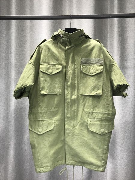 women coats fall style fashion stand collar short sleeve double layer cardigan four large front pockets the hat can be hidden, Black;brown
women coats fall style fashion stand collar short sleeve double layer cardigan four large front pockets the hat can be hidden, Black;brown