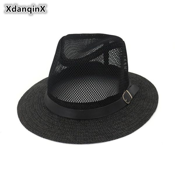 wide brim hats xdanqinx hollow breathable shade straw straight-edged mesh ventilation fedoras hat simple male lady couple sunhat, Blue;gray
wide brim hats xdanqinx hollow breathable shade straw straight-edged mesh ventilation fedoras hat simple male lady couple sunhat, Blue;gray