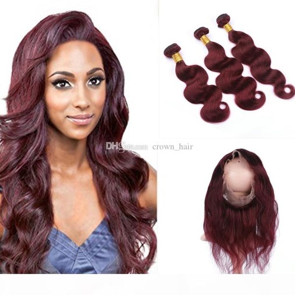 wine red #99j hair extension with 360 lace band frontal 22.5x4x2 body wave 99j hair weft with pre plucked 360 frontal, Black;brown
wine red #99j hair extension with 360 lace band frontal 22.5x4x2 body wave 99j hair weft with pre plucked 360 frontal, Black;brown