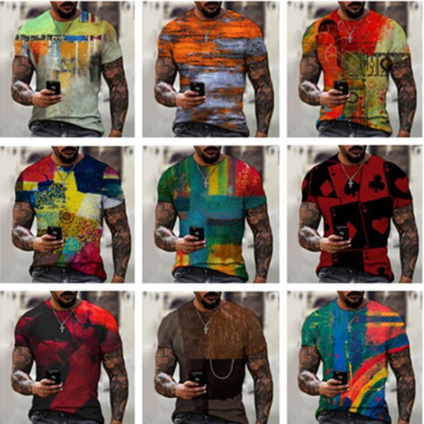 new style painted men's t-shirts high street 3d t-shirt summer fashion daily casual short-sleeved o-neck streetwear, White;black
new style painted men's t-shirts high street 3d t-shirt summer fashion daily casual short-sleeved o-neck streetwear, White;black