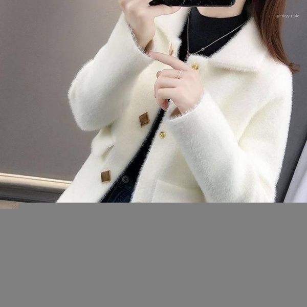 women's fur & faux wool imitation mink velvet loose coat women's fashion casual plus size knitted cardigan autumn winter wear jack, Black
women's fur & faux wool imitation mink velvet loose coat women's fashion casual plus size knitted cardigan autumn winter wear jack, Black