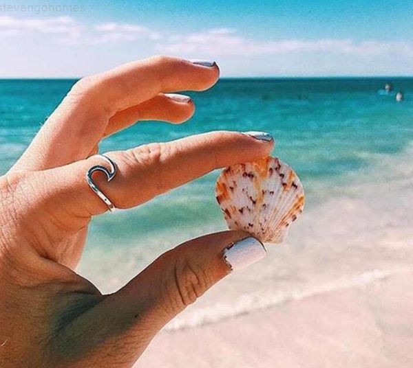 minimalist wholesale new beach ocean wave korean style silver rose gold engagement rings for women fashion jewelry a0132
minimalist wholesale new beach ocean wave korean style silver rose gold engagement rings for women fashion jewelry a0132