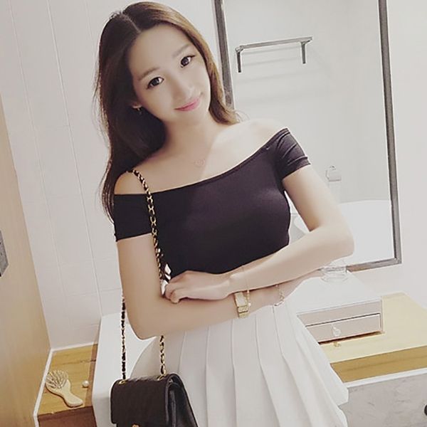 4-8 new summer slim solid coat t-shirt colorshoulder t-shirt for women's summer women's fashion 1mcex, White
4-8 new summer slim solid coat t-shirt colorshoulder t-shirt for women's summer women's fashion 1mcex, White