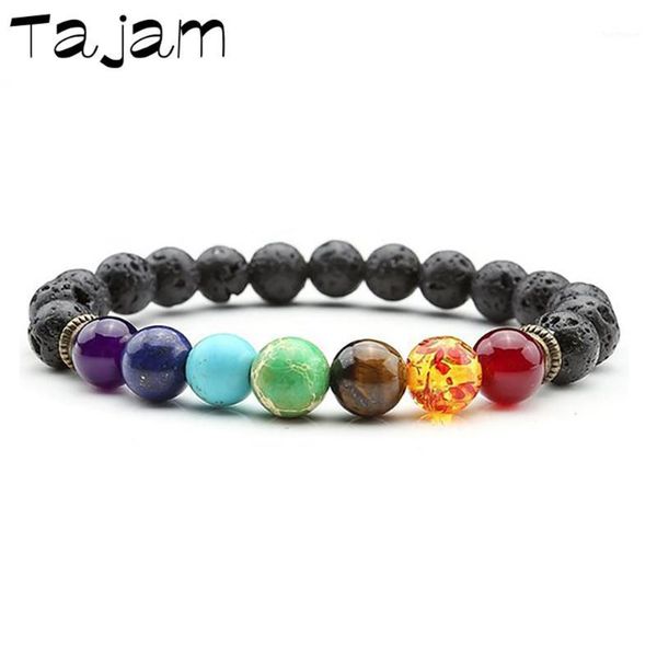 1pc energy volcanic stone beaded bracelet healing reiki balance 7 chakra bangles men lava buddha prayer yoga chakra for women1, Black
1pc energy volcanic stone beaded bracelet healing reiki balance 7 chakra bangles men lava buddha prayer yoga chakra for women1, Black