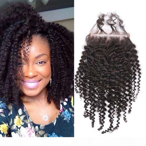 4x4 lace closure afro kinky curly with baby hair brazilian human hair closure middle three part, Black;brown
4x4 lace closure afro kinky curly with baby hair brazilian human hair closure middle three part, Black;brown