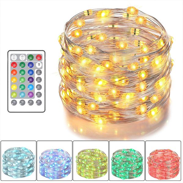 lights fairy 100 led colorful remote string lights copper wire light for wedding christmas decor
lights fairy 100 led colorful remote string lights copper wire light for wedding christmas decor