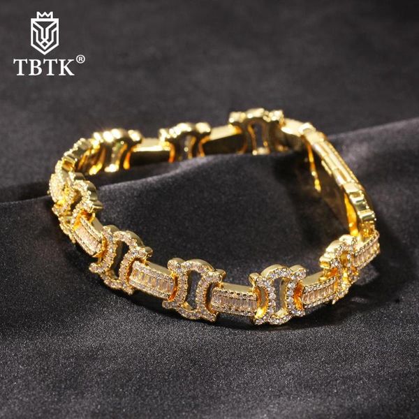 link, chain tbtk hiphop 12.5mm byzantine bracelet bling box buckle iced out cubic zircon luxury wrist rapper punk jewelry, Black
link, chain tbtk hiphop 12.5mm byzantine bracelet bling box buckle iced out cubic zircon luxury wrist rapper punk jewelry, Black