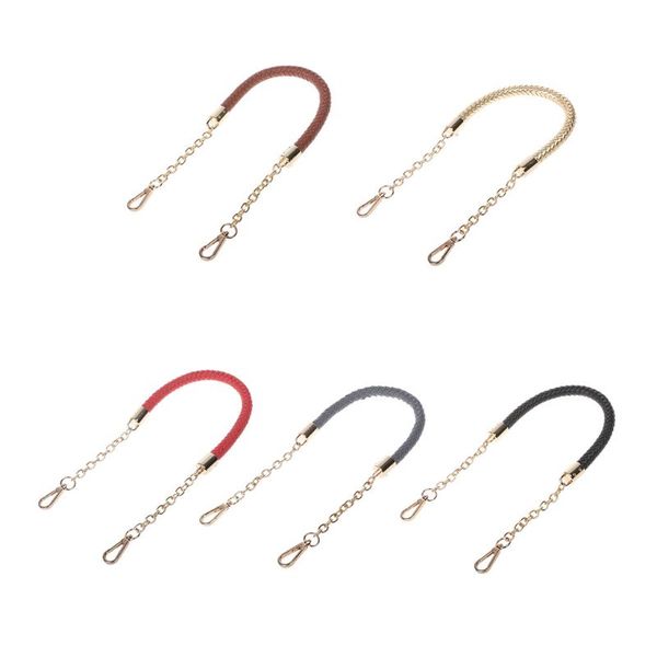 1 pcs fashion metal pu leather braided bag strap handbag handle shoulder bag chain replacements diy craft bag accessories kz0047, Black
1 pcs fashion metal pu leather braided bag strap handbag handle shoulder bag chain replacements diy craft bag accessories kz0047, Black