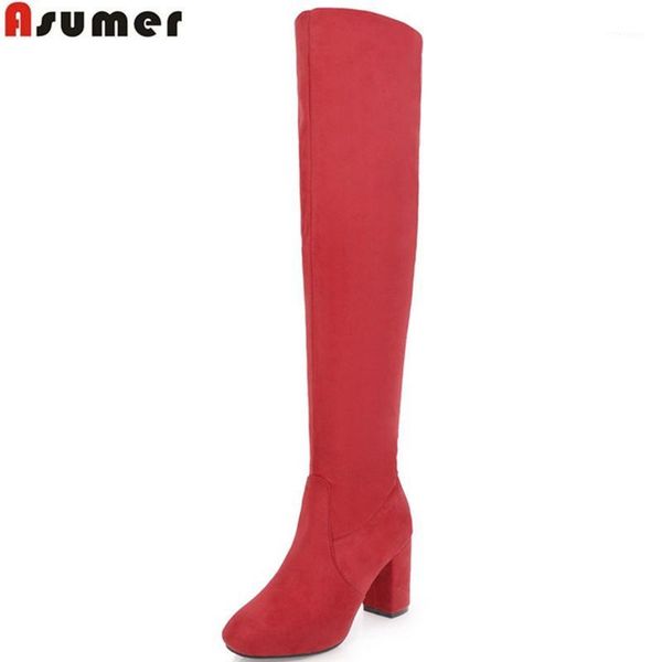 boots asumer 2021 women fashion black red blue square toe ladies flock autumn winter over the knee boo1
boots asumer 2021 women fashion black red blue square toe ladies flock autumn winter over the knee boo1