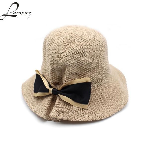 wide brim hats lanxxy 2021 cute bow women summer beach sun hat chapeu feminino straw panama caps, Blue;gray
wide brim hats lanxxy 2021 cute bow women summer beach sun hat chapeu feminino straw panama caps, Blue;gray