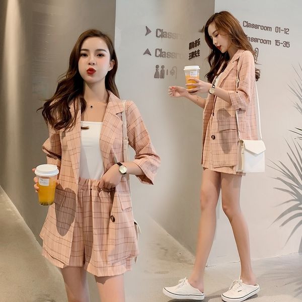 fashion net red shorts jacket suit for women 2020 summer wear new korean style casual suit jacket and shorts two piece set e8uvh, Gray
fashion net red shorts jacket suit for women 2020 summer wear new korean style casual suit jacket and shorts two piece set e8uvh, Gray