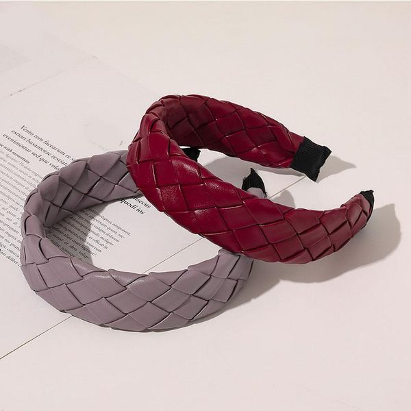 vintage pu leather braided headband women hair accessories artificial leather grid weaving hair hoop stretch hairband turban q sqcobp 
vintage pu leather braided headband women hair accessories artificial leather grid weaving hair hoop stretch hairband turban q sqcobp