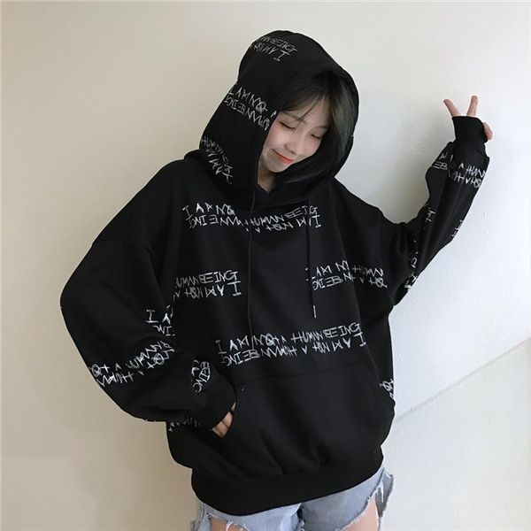 winter womens sweatshirt harajuku letter printing hooded sweatshirt bf long sleeved loose pullovers drop shipping good quality, Black
winter womens sweatshirt harajuku letter printing hooded sweatshirt bf long sleeved loose pullovers drop shipping good quality, Black