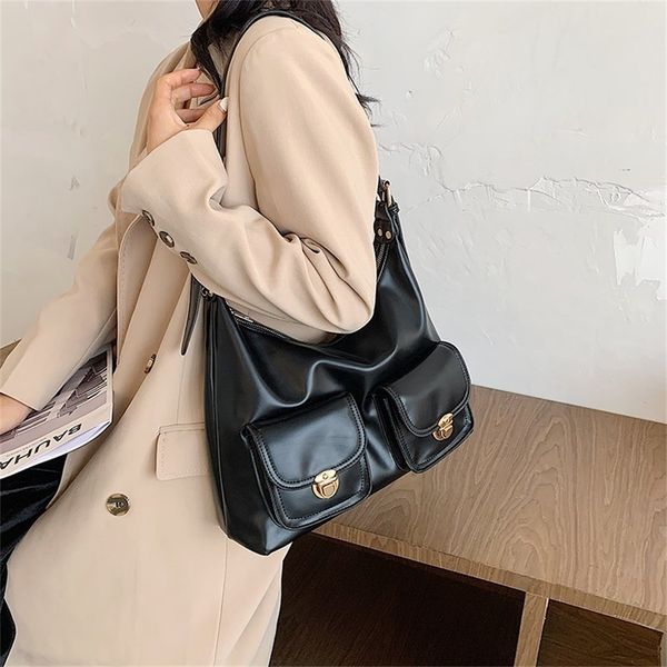 vintage women shoulder bags designer double pocket handbags luxury pu leather messengrer bag lady large capacity totes big purse
vintage women shoulder bags designer double pocket handbags luxury pu leather messengrer bag lady large capacity totes big purse
