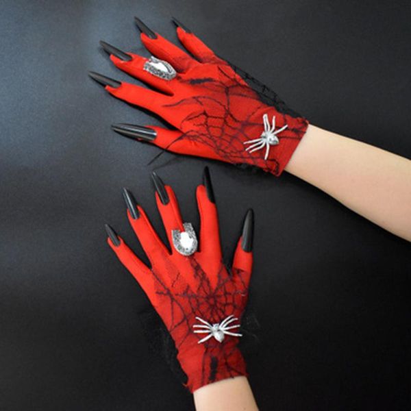 five fingers gloves female halloween prom skull elastic satin ghost claw performance glove day of the dead thin short punk spider web lace m, Blue;gray
five fingers gloves female halloween prom skull elastic satin ghost claw performance glove day of the dead thin short punk spider web lace m, Blue;gray
