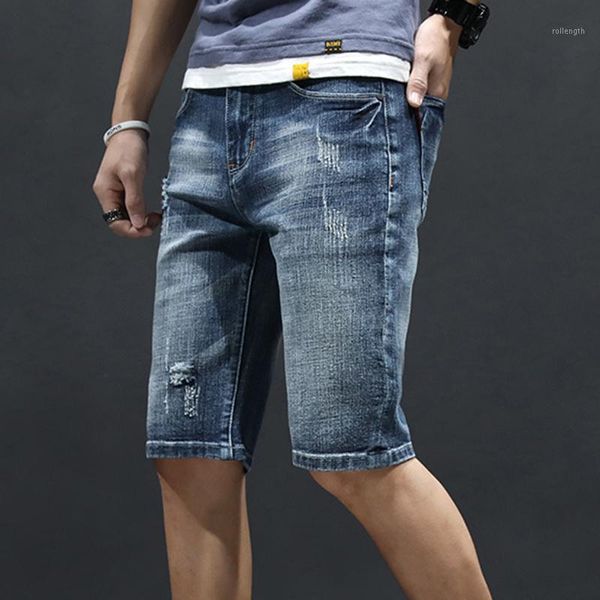 men denim short jeans summer new 5 points denim shorts stretch jeans pure cotton washed korean brand short pants1, Blue
men denim short jeans summer new 5 points denim shorts stretch jeans pure cotton washed korean brand short pants1, Blue