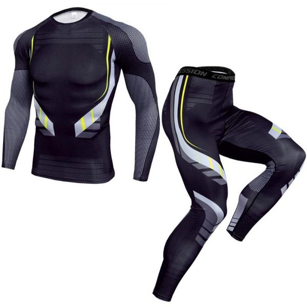 running sets mens sport tracksuit sportswear compression set quick dry training gym clothing rashguard jogging suits, Black;blue
running sets mens sport tracksuit sportswear compression set quick dry training gym clothing rashguard jogging suits, Black;blue