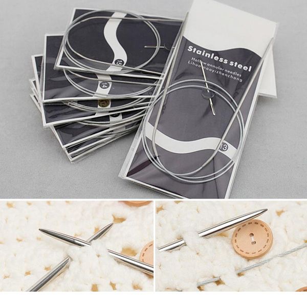 sewing accessories 43/60/80/120cm length knitting tools circular needle sets aluminium handle ring needlework for sweate wmtkmt, White
sewing accessories 43/60/80/120cm length knitting tools circular needle sets aluminium handle ring needlework for sweate wmtkmt, White