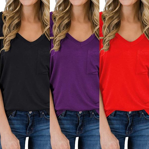 cizzg spring 2020 women's summer new v-neck t-shirt pocket curled short coat loose sleeve t-shirt wlha5, White
cizzg spring 2020 women's summer new v-neck t-shirt pocket curled short coat loose sleeve t-shirt wlha5, White