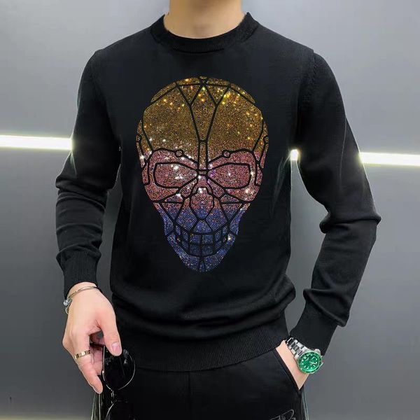 men's sweaters trendy winter comfortable and warm knitted cashmere pullovers all-match outdoor customization, White;black
men's sweaters trendy winter comfortable and warm knitted cashmere pullovers all-match outdoor customization, White;black