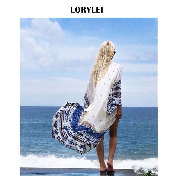 women's blouses & shirts 2021 bohemian printed summer beach wear pareo long women and blouse see through wrap chiffon tunic kimono car, White
women's blouses & shirts 2021 bohemian printed summer beach wear pareo long women and blouse see through wrap chiffon tunic kimono car, White