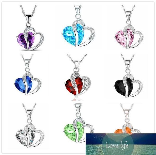 women crystal rhinestone silver chain pendant fashion heart necklace jewelry 9 colors nice gift 4ww
women crystal rhinestone silver chain pendant fashion heart necklace jewelry 9 colors nice gift 4ww