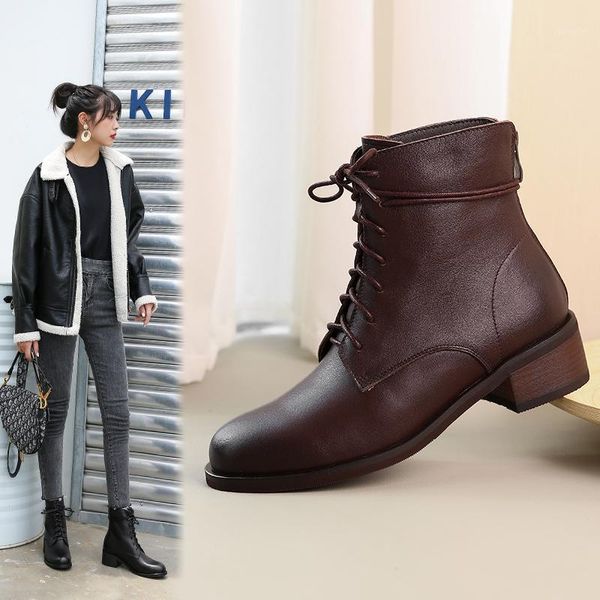 boots genuine leather women's ankle 4.5cm chunky med heels ladies party office lady shoes woman size 41 42 431, Black
boots genuine leather women's ankle 4.5cm chunky med heels ladies party office lady shoes woman size 41 42 431, Black