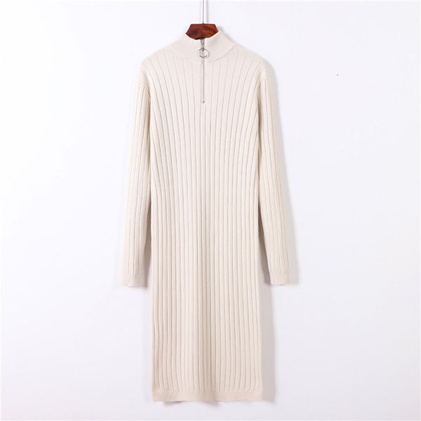 2021 new long sleeve women sweater winter thick turtlneck pullover knitted zipper straight maxi dress noddle robe qqob, Black;gray
2021 new long sleeve women sweater winter thick turtlneck pullover knitted zipper straight maxi dress noddle robe qqob, Black;gray