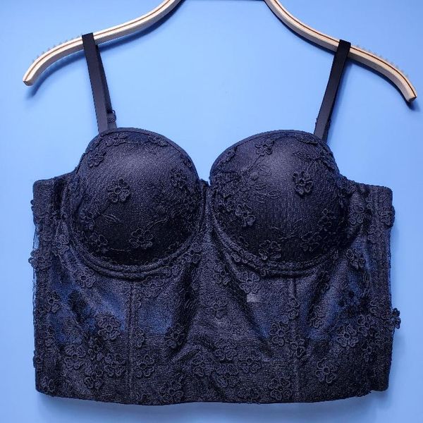 bustiers & corsets 2021 see-through gothic embroidered corset overbust women goth steampunk lace floral crop, Black;white
bustiers & corsets 2021 see-through gothic embroidered corset overbust women goth steampunk lace floral crop, Black;white