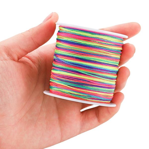 50m/roll 0.8mm colorful nylon cord thread cotton cord thread string for diy jewelry making findings accessories supplies bbyvme, White;red
50m/roll 0.8mm colorful nylon cord thread cotton cord thread string for diy jewelry making findings accessories supplies bbyvme, White;red