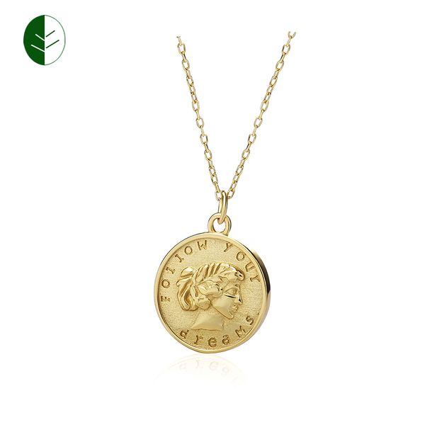 simple gold color round coin pendant necklace for women simple portrait charm necklaces dainty jewelry gift zk40, Silver
simple gold color round coin pendant necklace for women simple portrait charm necklaces dainty jewelry gift zk40, Silver