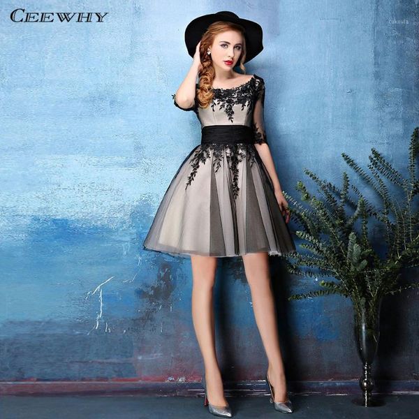 ceewhy half sleeve cocktail dresses tulle appliques short prom party dress 2019 vestidos de coctel graduation dresses1, White;black
ceewhy half sleeve cocktail dresses tulle appliques short prom party dress 2019 vestidos de coctel graduation dresses1, White;black