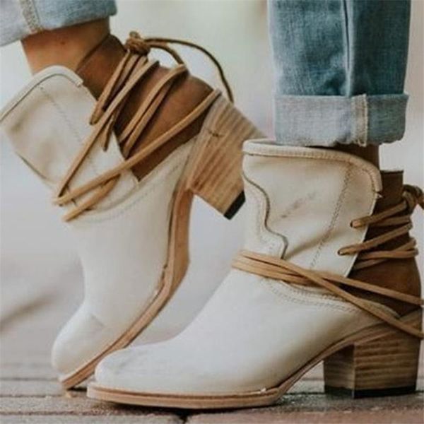 women ankle boots 2020 autumn retro pu leather high heel boots lace up round toe ladies square heel shoes women short, Black
women ankle boots 2020 autumn retro pu leather high heel boots lace up round toe ladies square heel shoes women short, Black