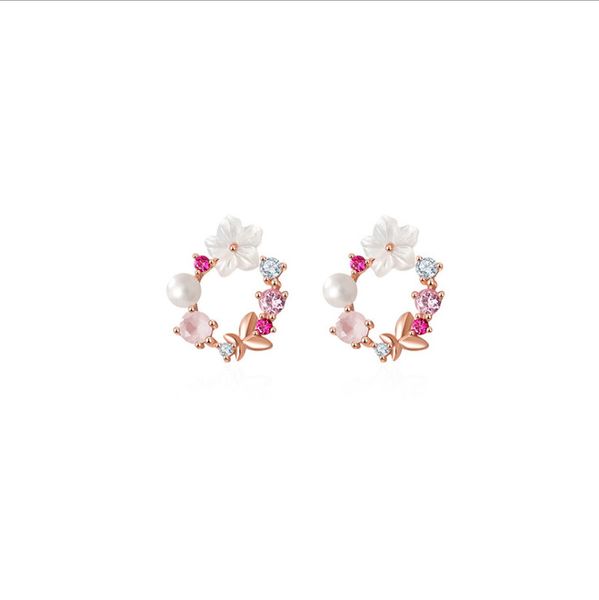 2021 small fresh flower wreath female temperament antique 14k moissanite simple wreath wild petal sweet stud women girl earrings wholesale, Golden;silver
2021 small fresh flower wreath female temperament antique 14k moissanite simple wreath wild petal sweet stud women girl earrings wholesale, Golden;silver