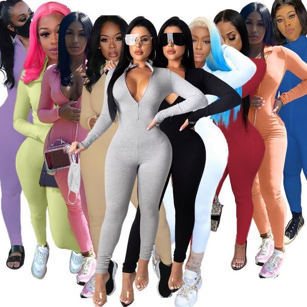 casual women ribbed jumpsuits letters sleeves turtleneck zippers rib bodysuit skinny raised lines pattern outdoor wear, Black;white
casual women ribbed jumpsuits letters sleeves turtleneck zippers rib bodysuit skinny raised lines pattern outdoor wear, Black;white